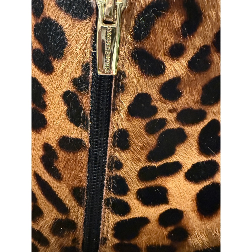 Vince Camuto Leopard Print Cow Hair Ankle Boots VP-NANDI2 Pointed Toe Stiletto 9 - Picture 5 of 11